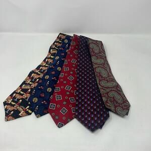 Bundle of red/blue vintage men’s silk ties